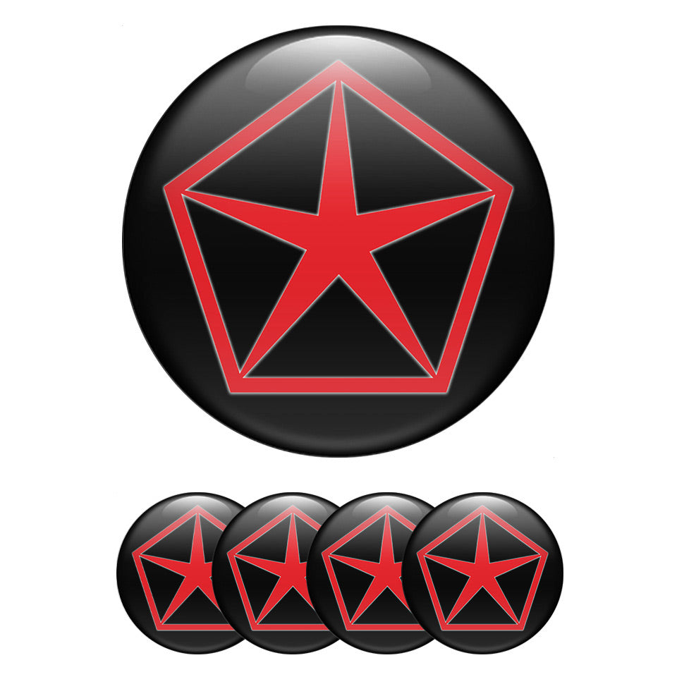 CHRYSLER Silicone Stickers for Wheel Center Caps