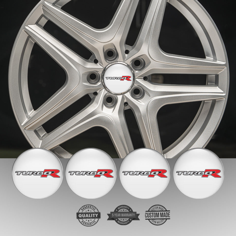 TURBO R Emblems for Wheel Center Caps