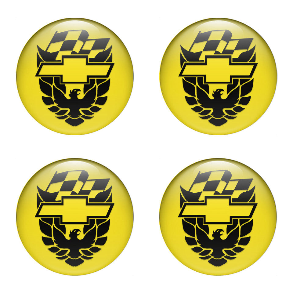 PONTIAC Silicone Stickers for Wheel Center Caps