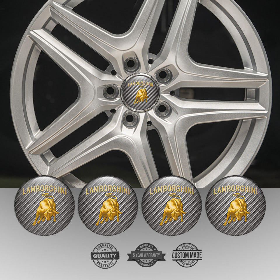 LAMBORGHINI Silicone Stickers for Wheel Center Caps