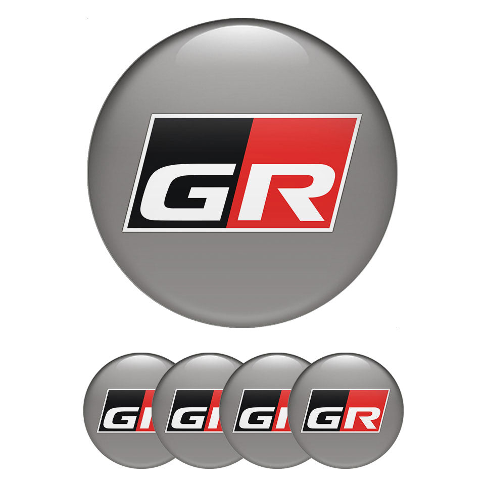 TOYOTA GR Domed Emblems for Center Caps