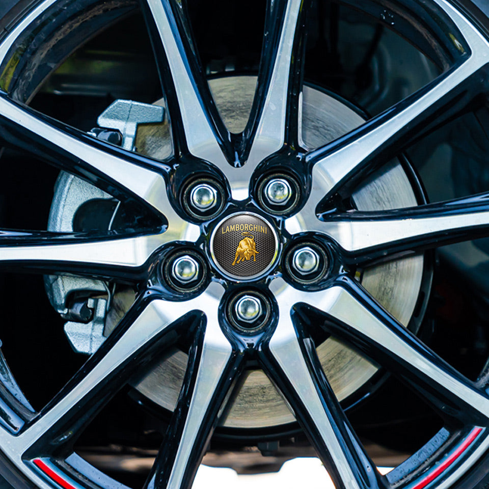LAMBORGHINI Silicone Stickers for Wheel Center Caps