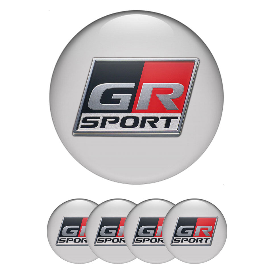 TOYOTA GR Domed Emblems for Center Caps