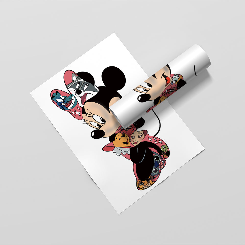 Colored Female Mouse Poster