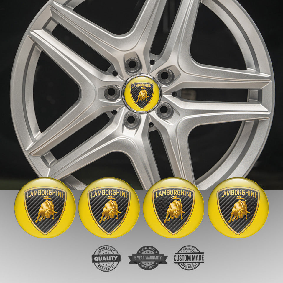 LAMBORGHINI Domed Emblems for Center Caps