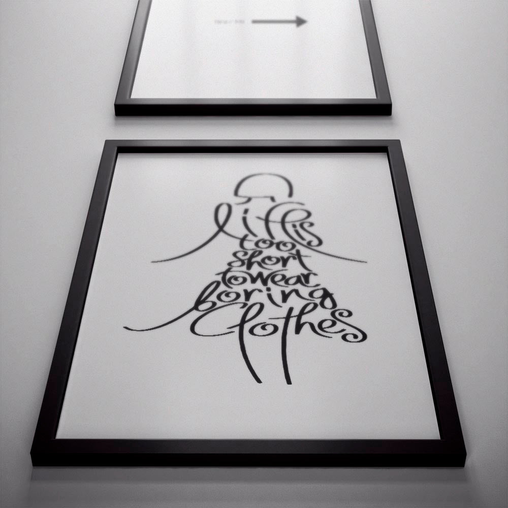 Sophisticated Style Fashion Wall Decor