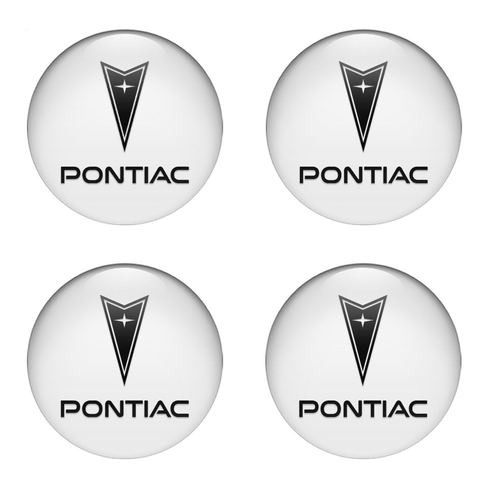PONTIAC Silicone Stickers for Wheel Center Caps