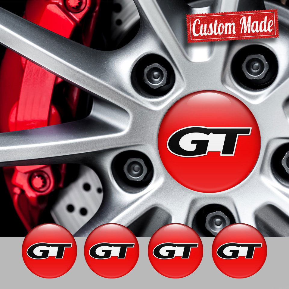 GT Silicone Stickers for Wheel Center Caps