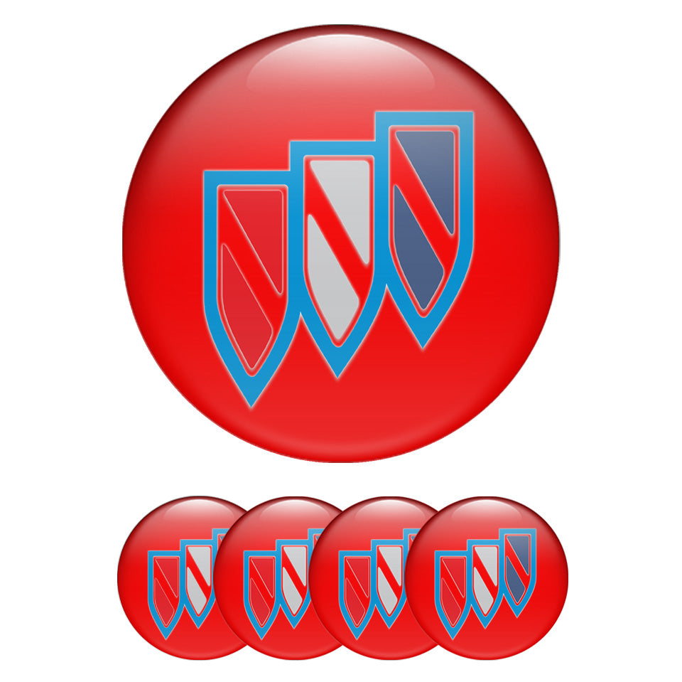 BUICK Silicone Stickers for Wheel Center Caps