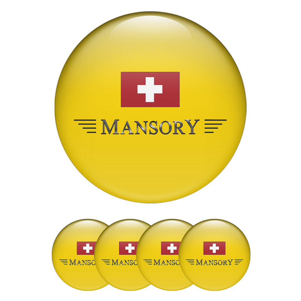 MANSORY Silicone Stickers for Wheel Center Caps