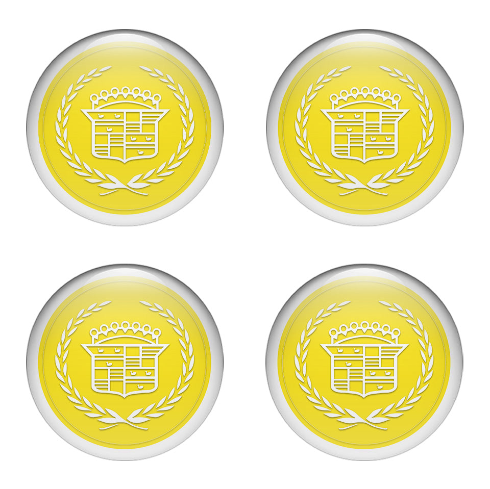 CADILAC Silicone Stickers for Wheel Center Caps