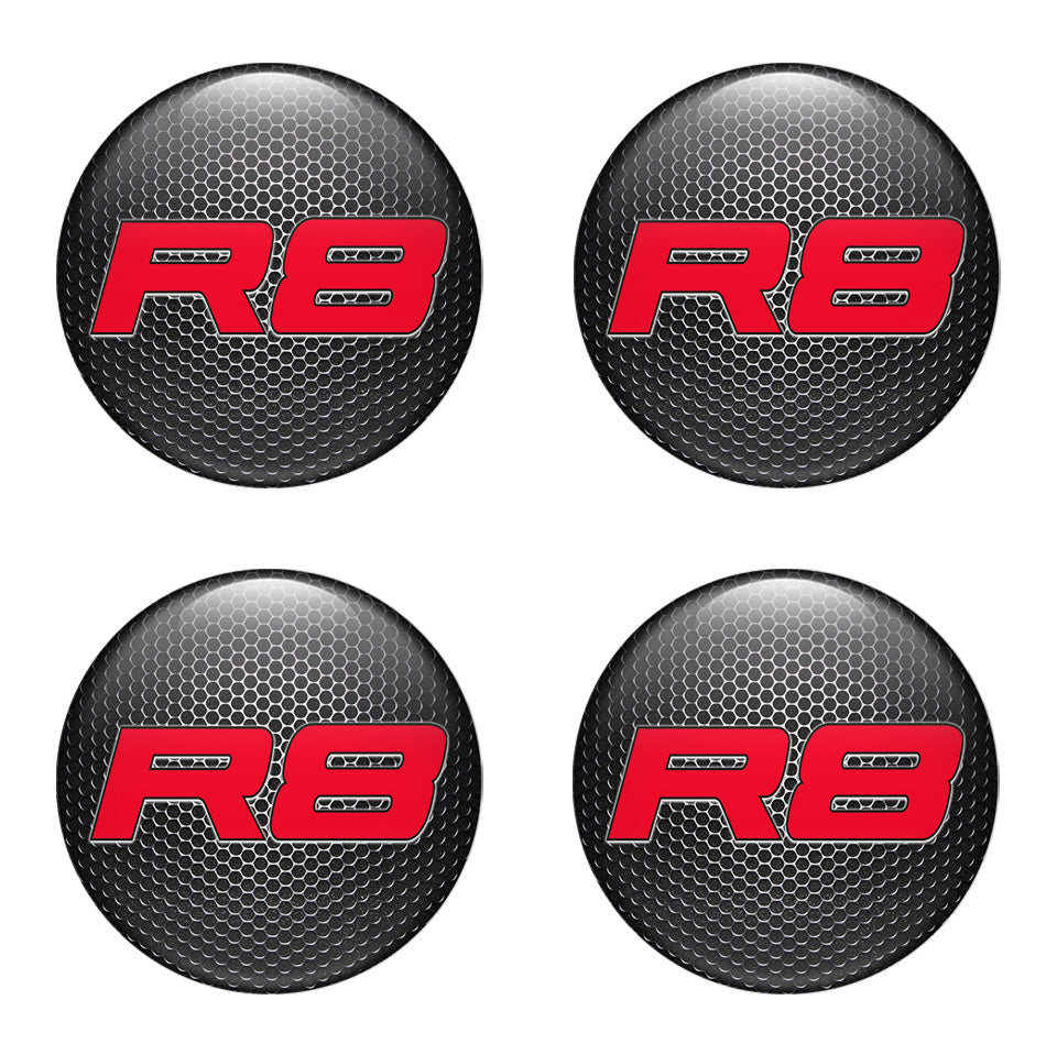 AUDI Domed Emblems for Center Caps