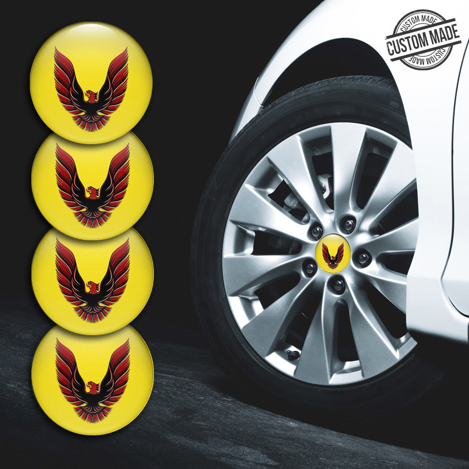 PONTIAC Silicone Stickers for Wheel Center Caps