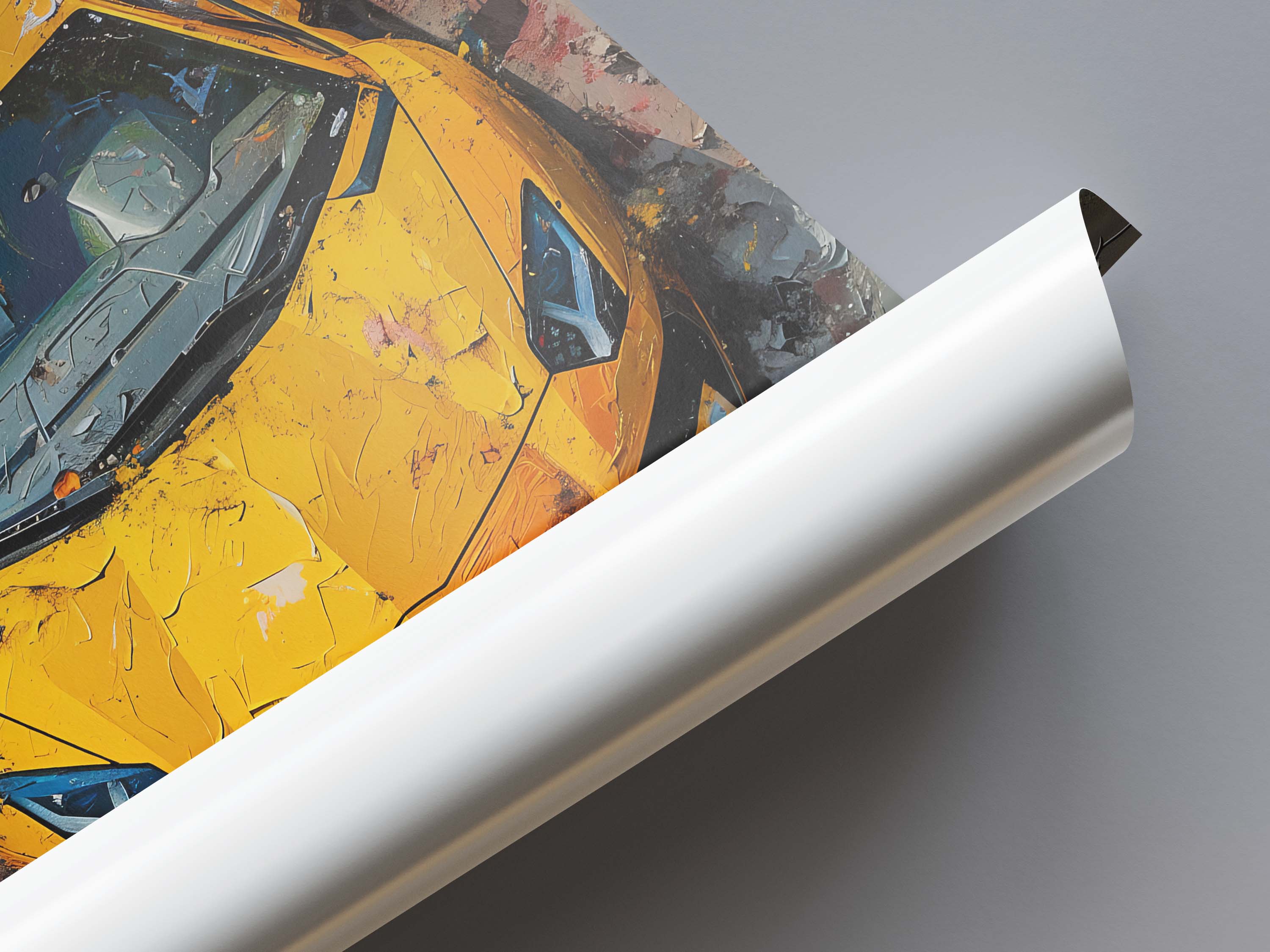 Classy Yellow Lamborghini Poster