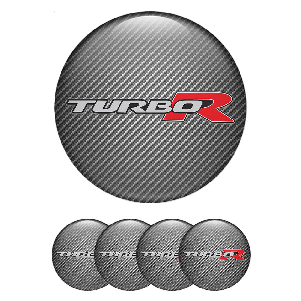 TURBO R Domed Emblems for Center Caps6