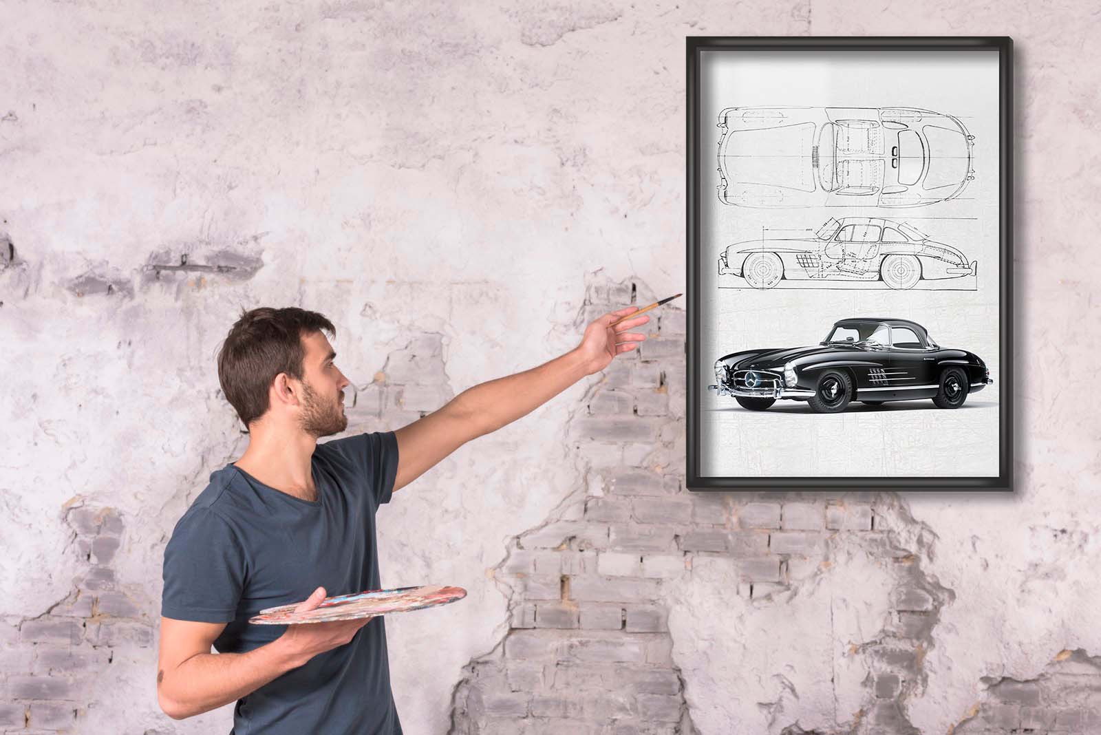 Mercedes-Benz 300 SL poster