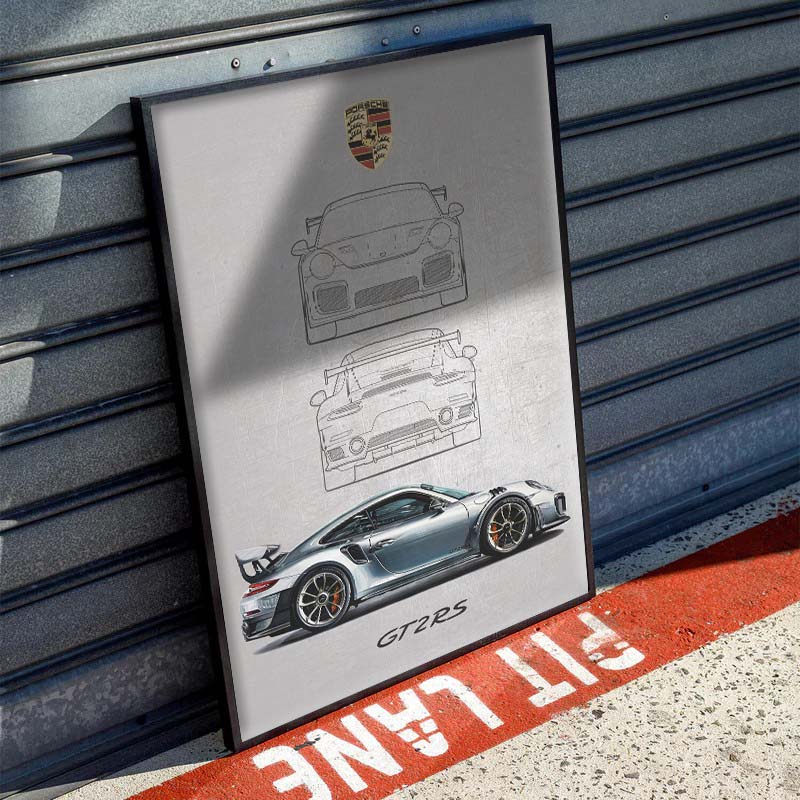 Постер PORSCHE GT2 RS