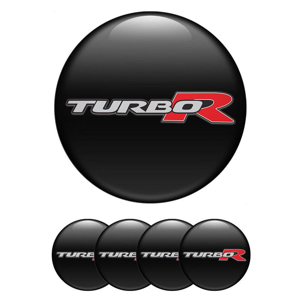 TURBO R Silicone Stickers for Wheel Center Caps
