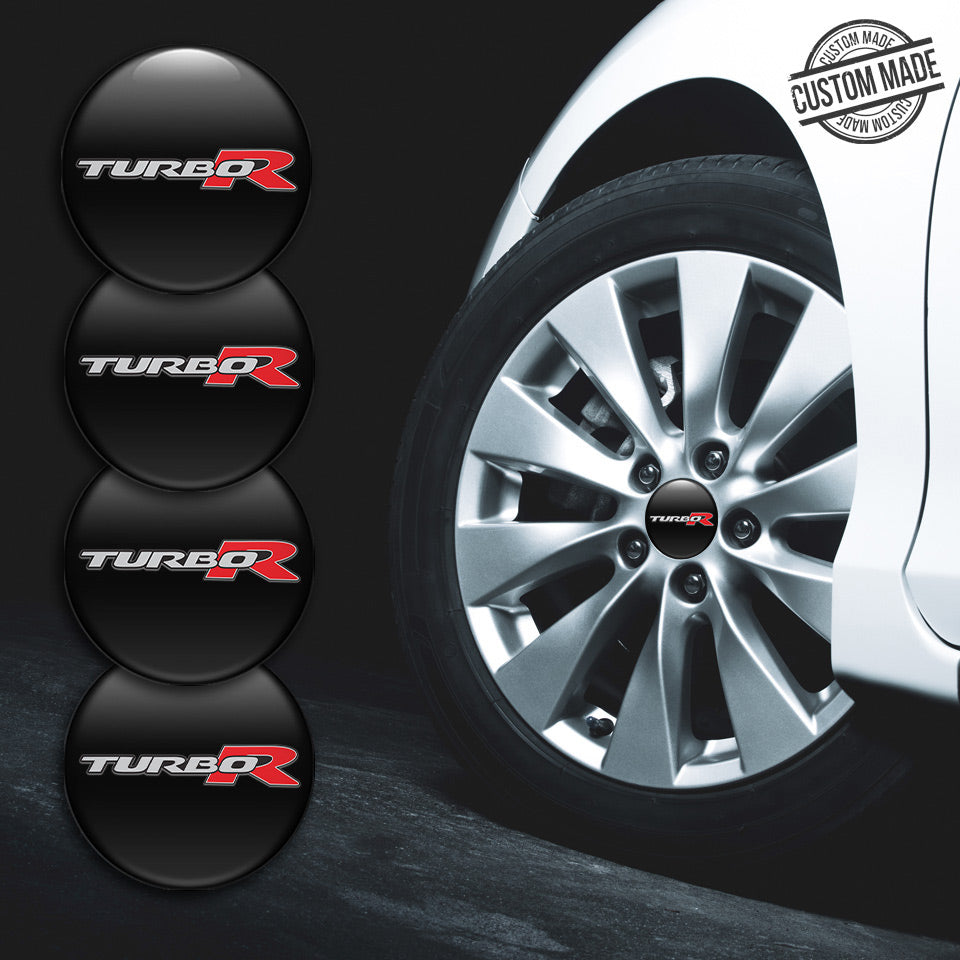 TURBO R Silicone Stickers for Wheel Center Caps