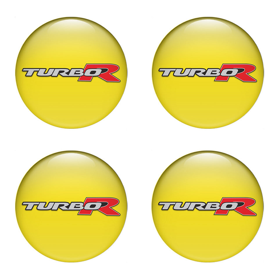 TURBO R Silicone Stickers for Wheel Center Caps