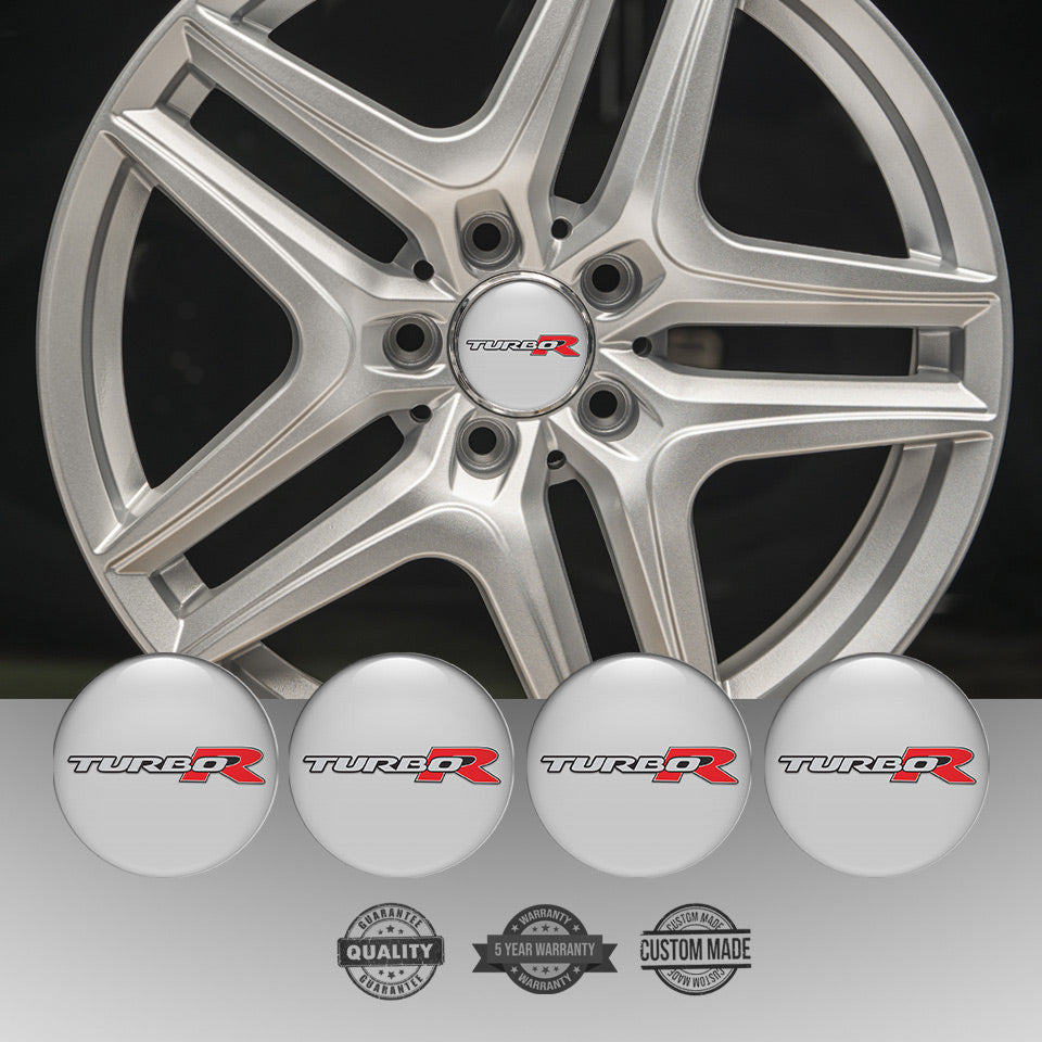 TURBO R Emblems for Wheel Center Caps