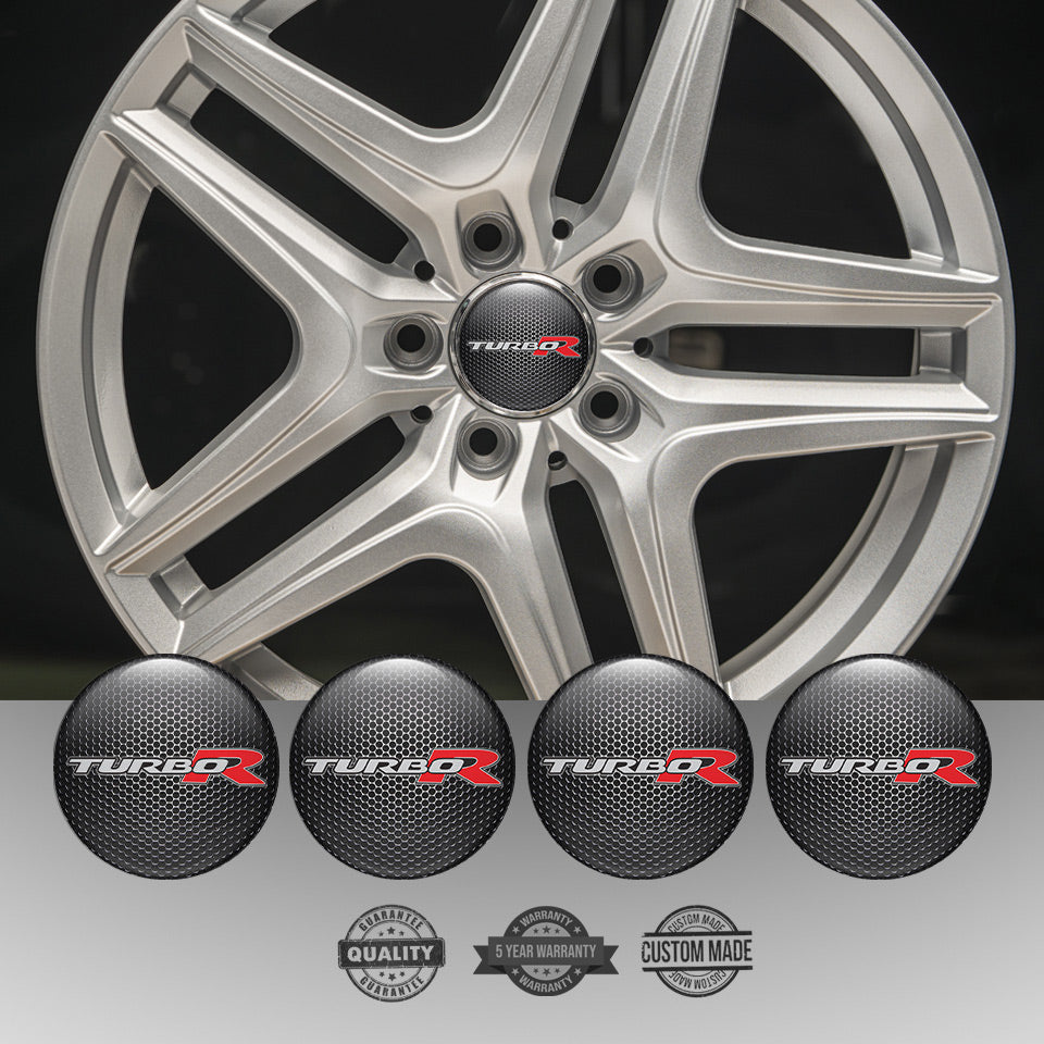 TURBO R Silicone Stickers for Wheel Center Caps