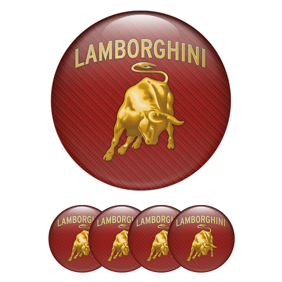 LAMBORGHINI Domed Emblems for Center Caps - Doboxo
