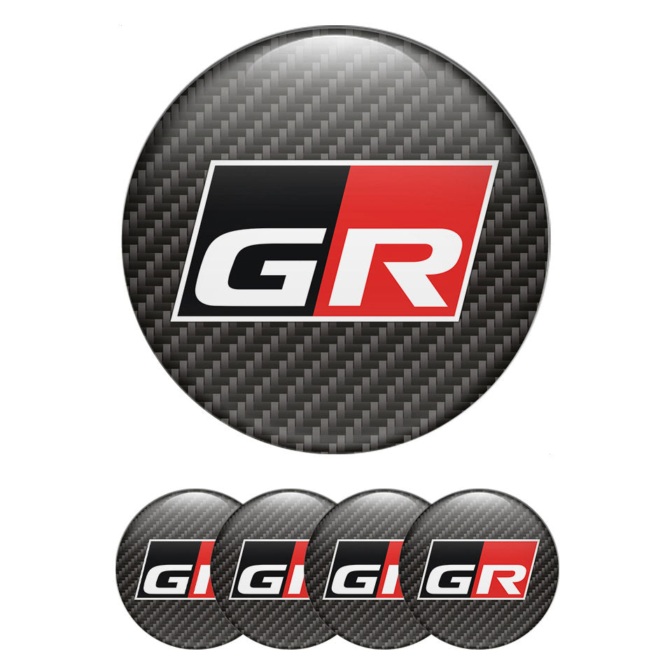 TOYOTA GR Silicone Stickers for Wheel Center Caps