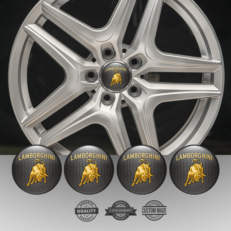 LAMBORGHINI Silicone Stickers for Wheel Center Caps