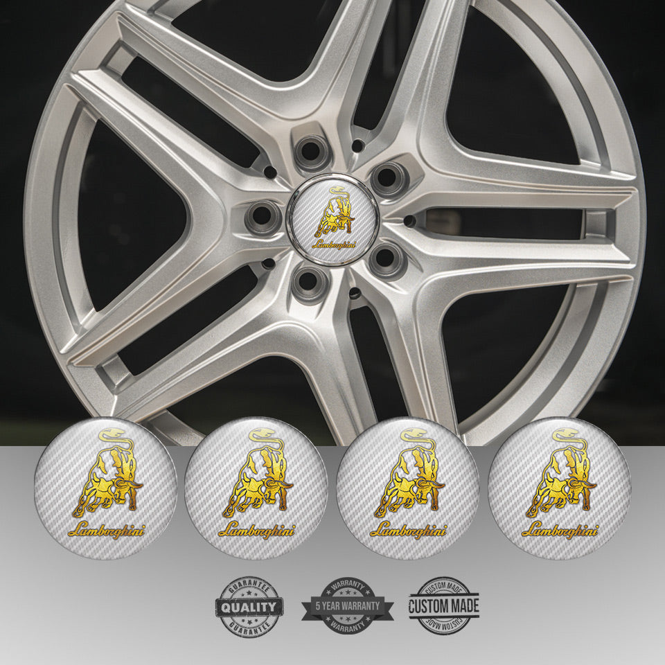 LAMBORGHINI Silicone Stickers for Wheel Center Caps