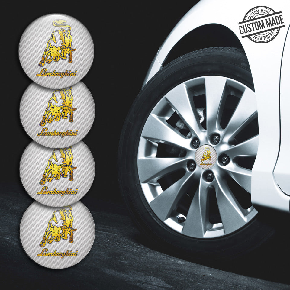 LAMBORGHINI Silicone Stickers for Wheel Center Caps