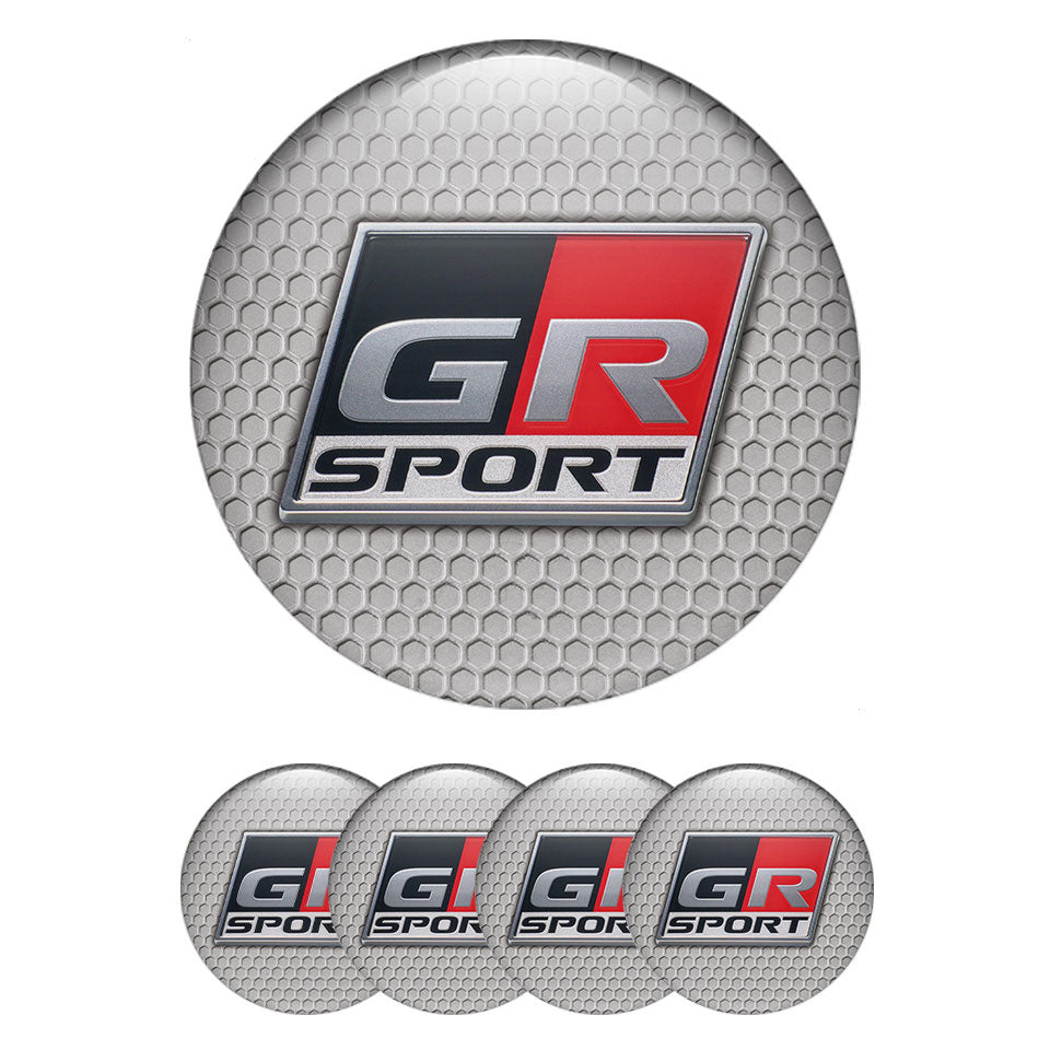 TOYOTA GR Silicone Stickers for Wheel Center Caps