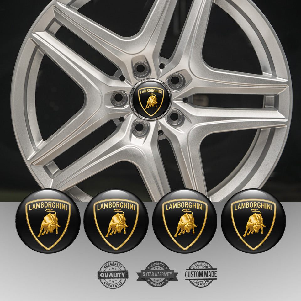 LAMBORGHINI Silicone Stickers for Wheel Center Caps