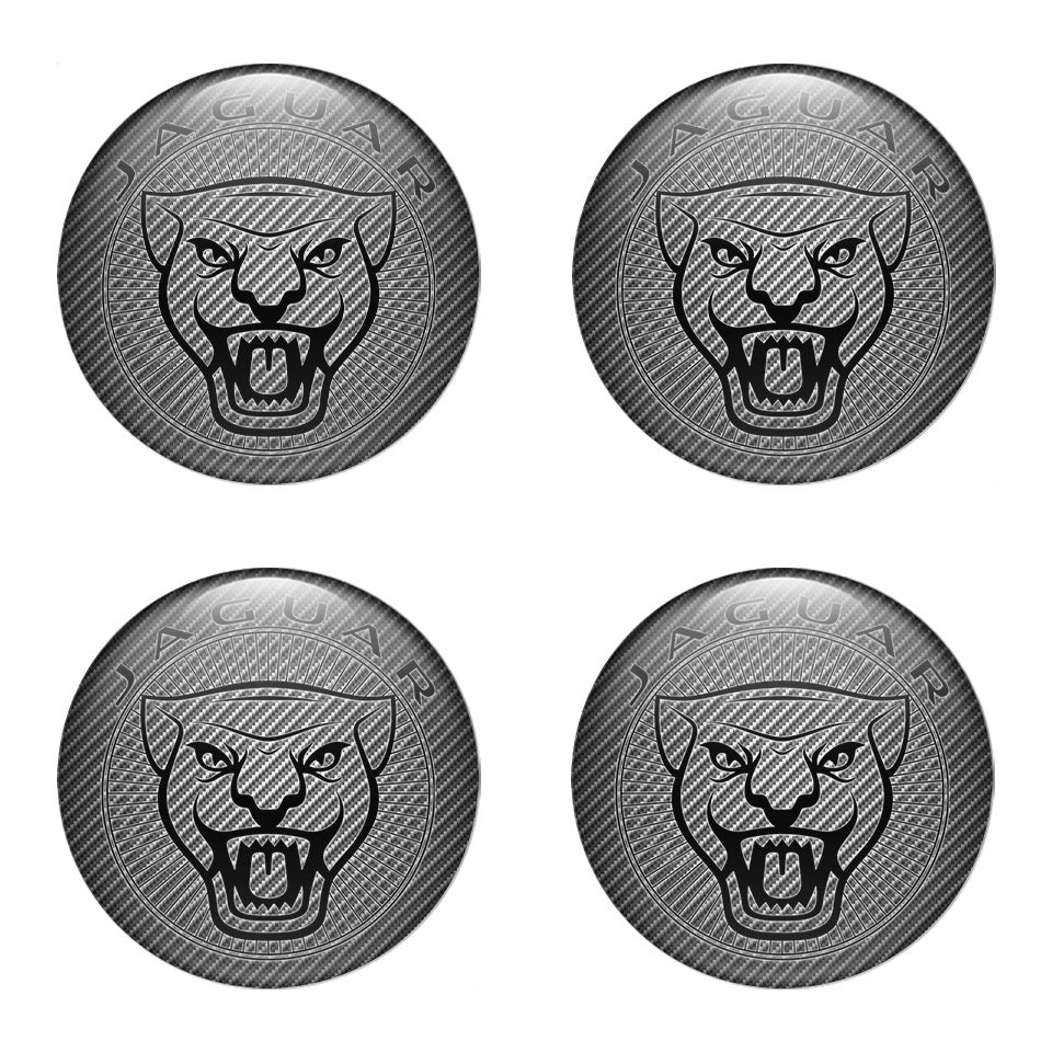 JAGUAR Silicone Stickers for Wheel Center Caps