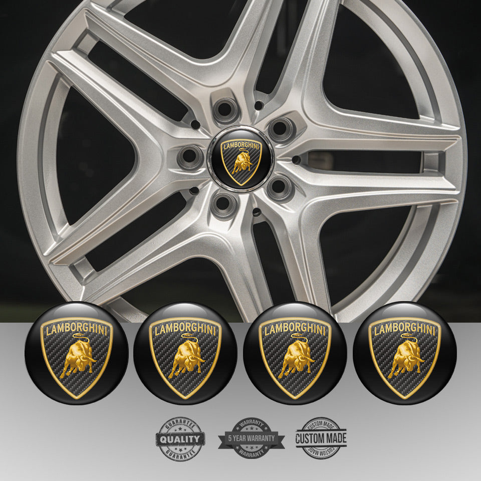 LAMBORGHINI Silicone Stickers for Wheel Center Caps