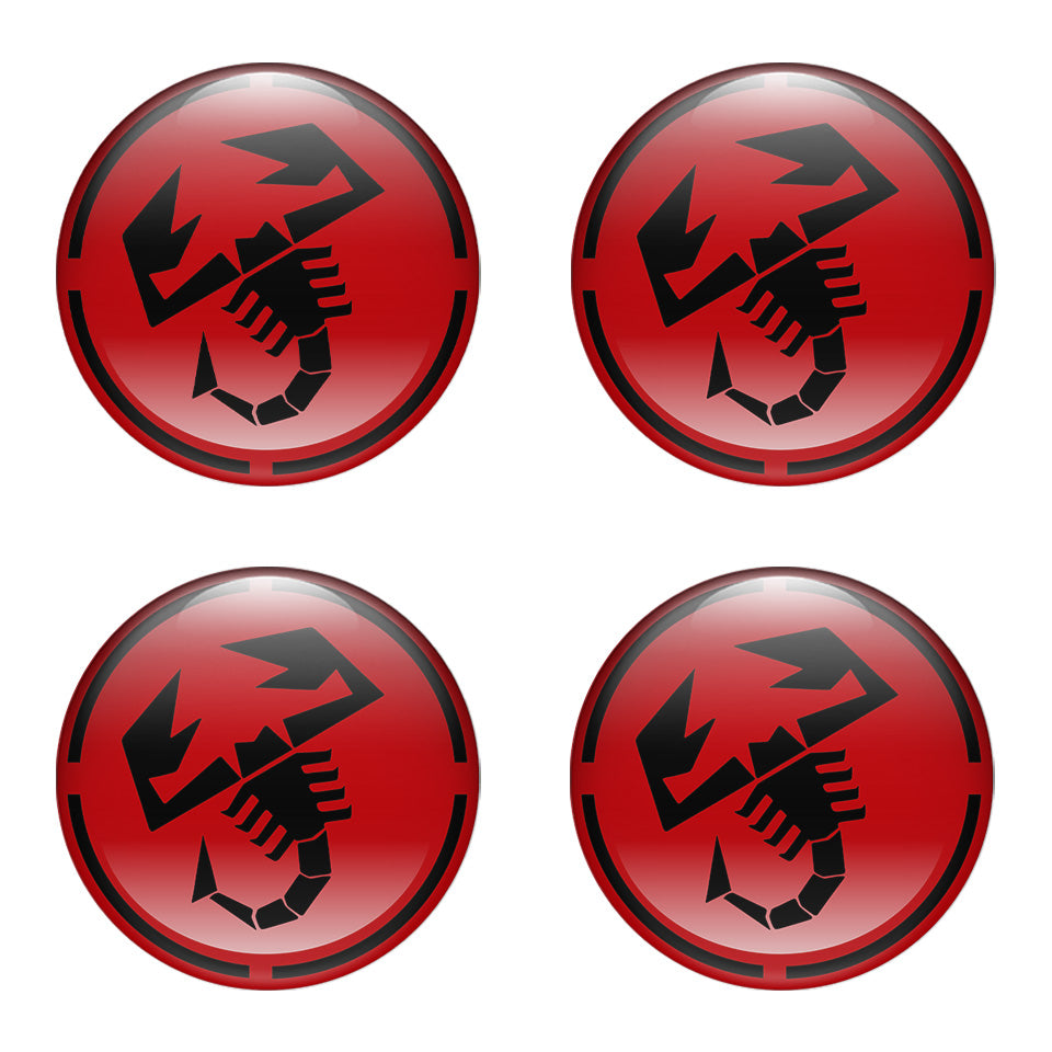 ABARTH Silicone Stickers for Wheel Center Caps