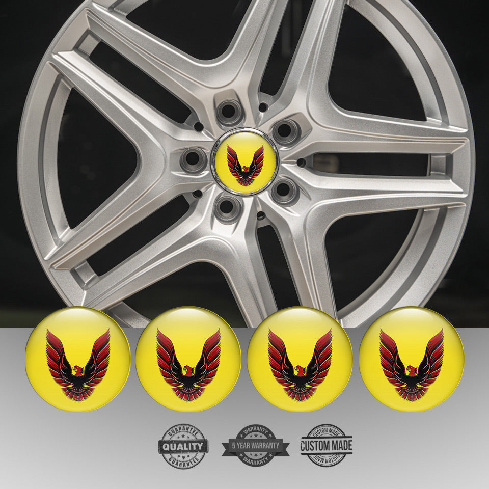 PONTIAC Silicone Stickers for Wheel Center Caps