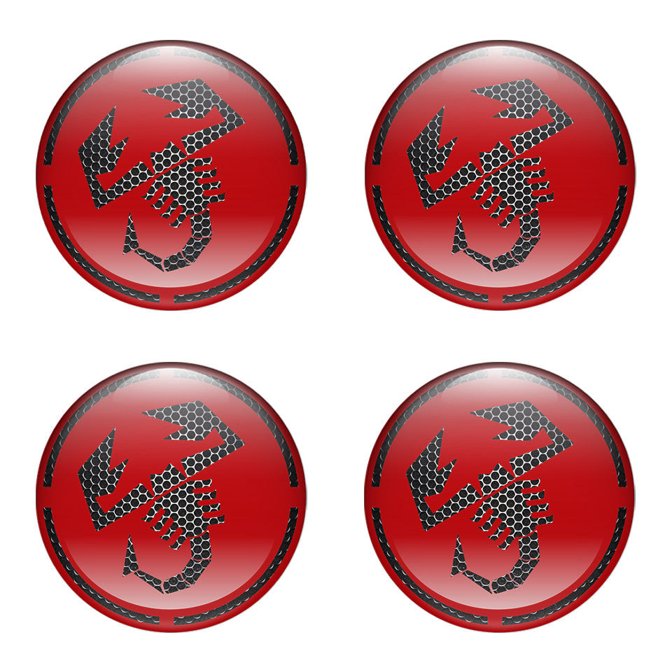 ABARTH Silicone Stickers for Wheel Center Caps19