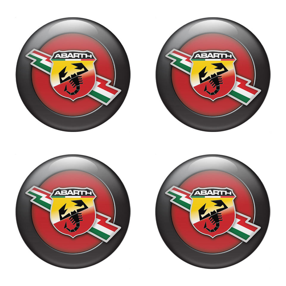 ABARTH Silicone Stickers for Wheel Center Caps73