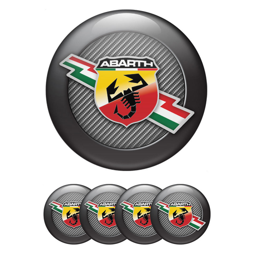 ABARTH Silicone Stickers for Wheel Center Caps76