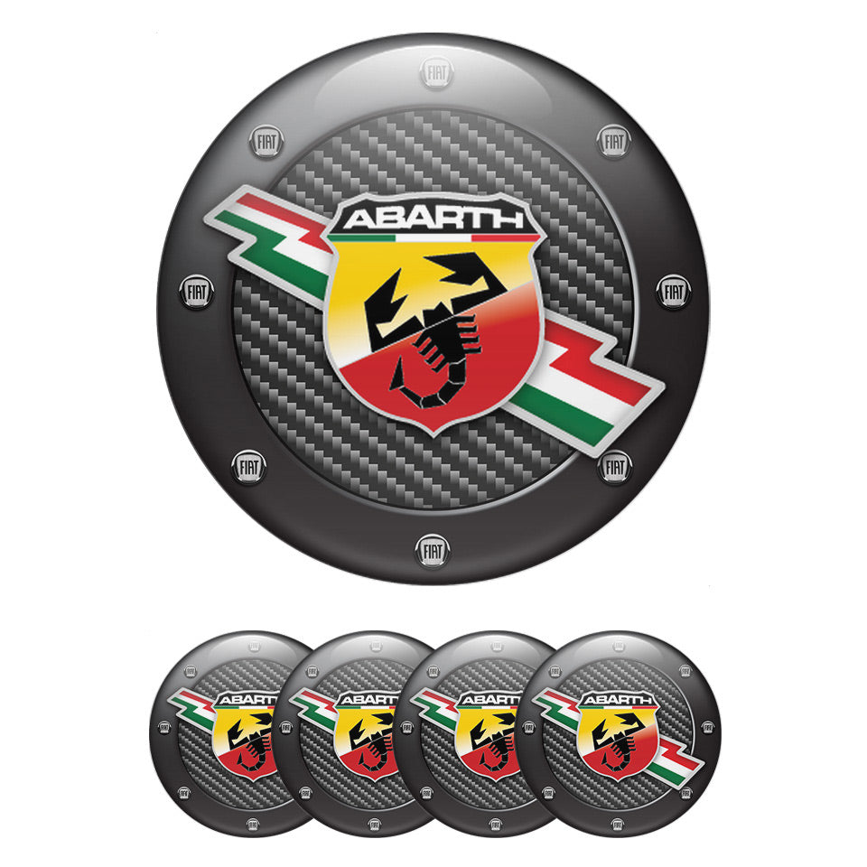 ABARTH Silicone Stickers for Wheel Center Caps82