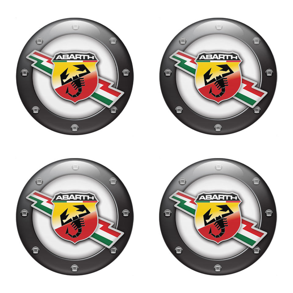 ABARTH Silicone Stickers for Wheel Center Caps85