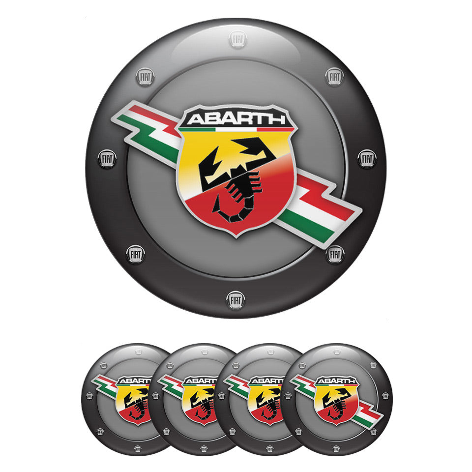 ABARTH Silicone Stickers for Wheel Center Caps88