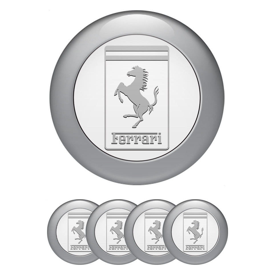 FERRARI Silicone Stickers for Wheel Center Caps49