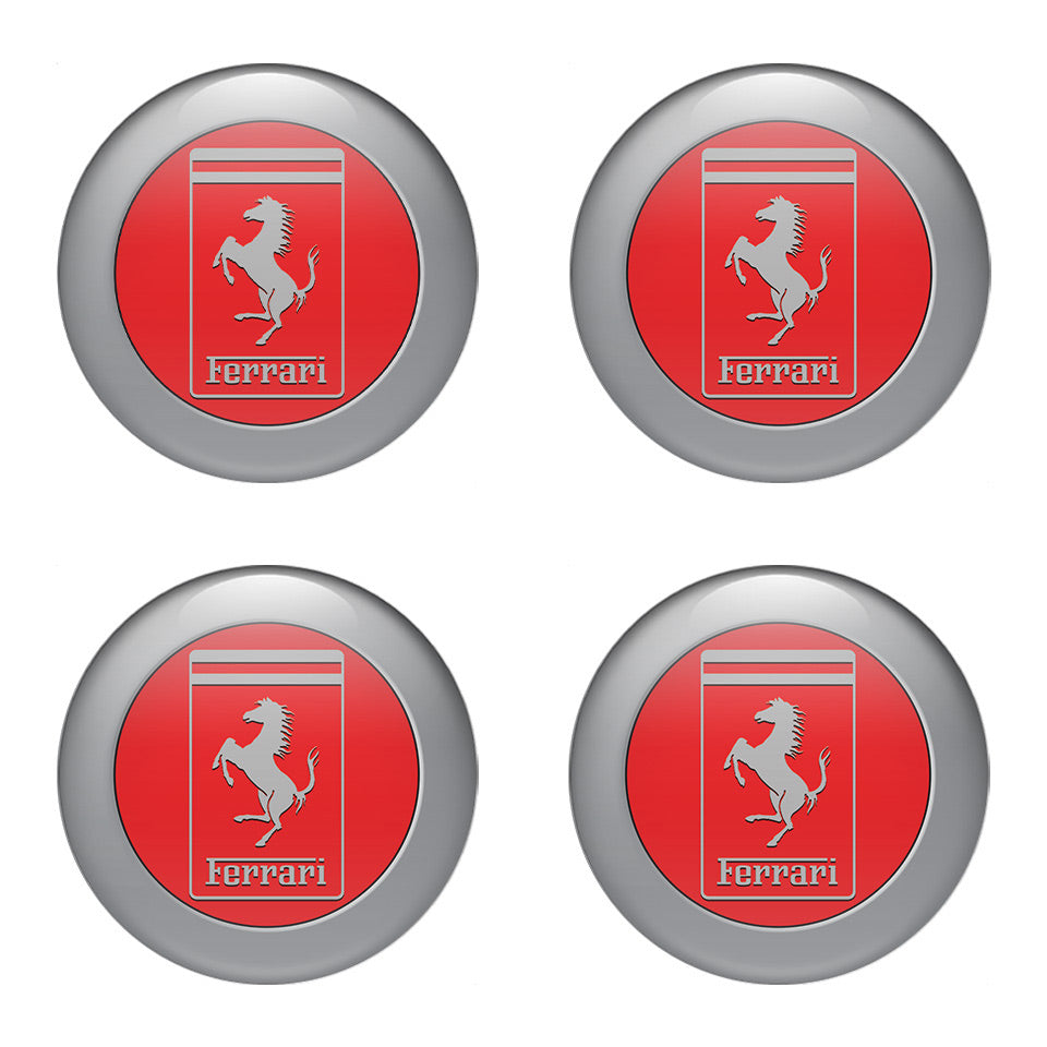 FERRARI Silicone Stickers for Wheel Center Caps52