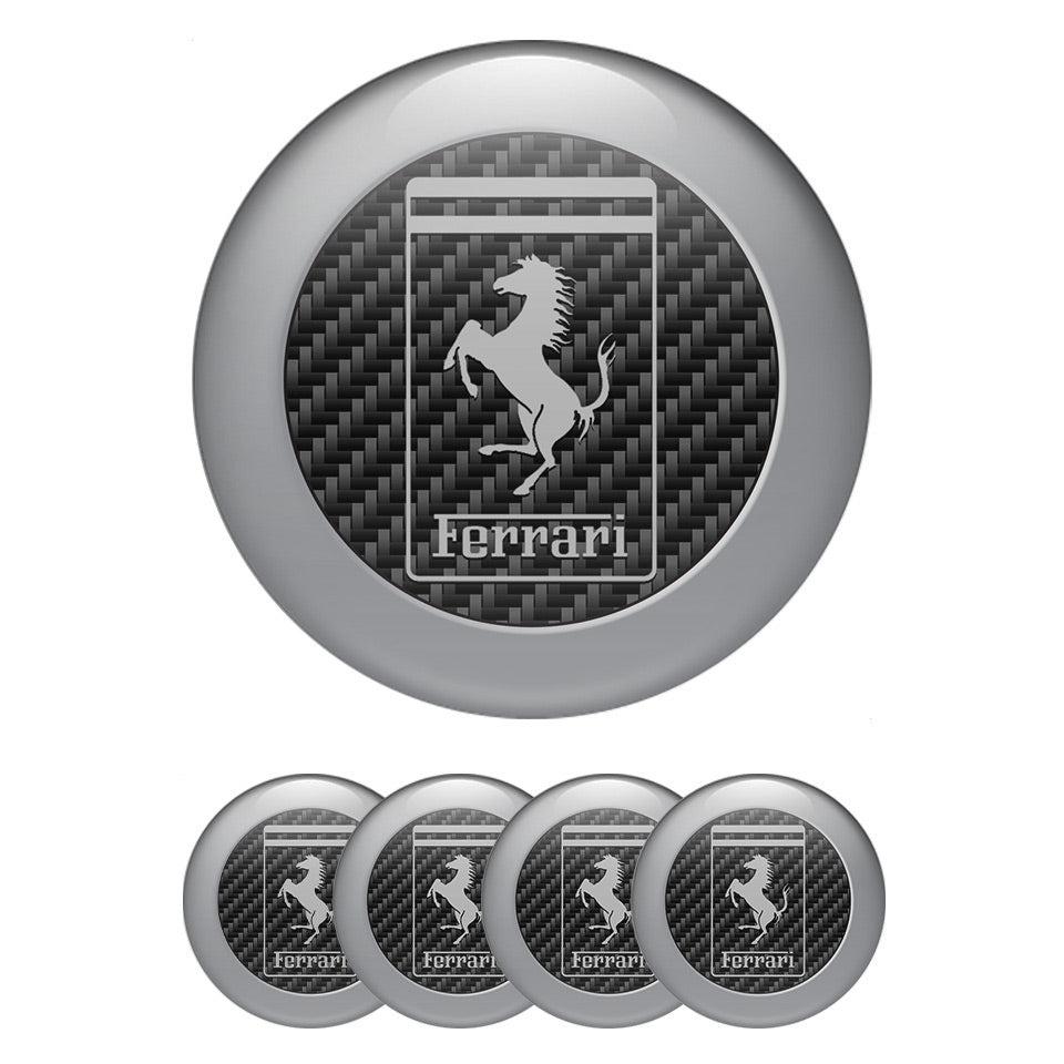 FERRARI Silicone Stickers for Wheel Center Caps55