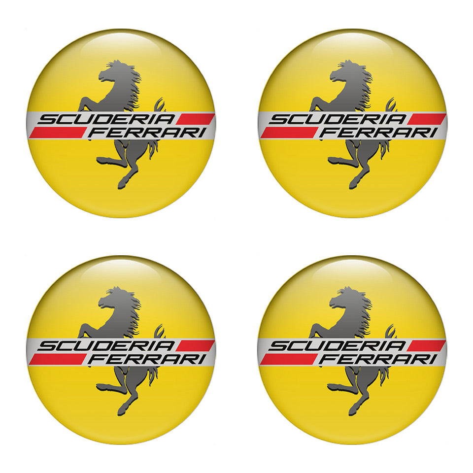 FERRARI Silicone Stickers for Wheel Center Caps58