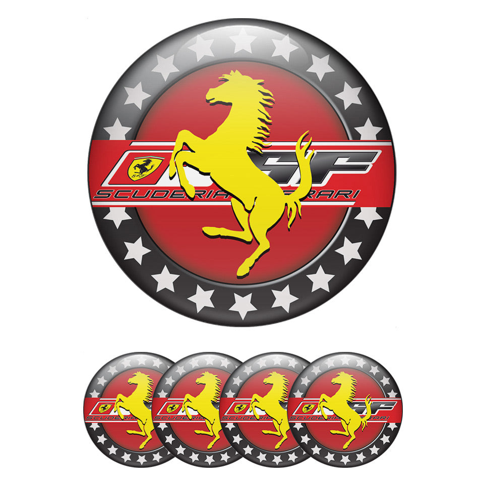 FERRARI Silicone Stickers for Wheel Center Caps67