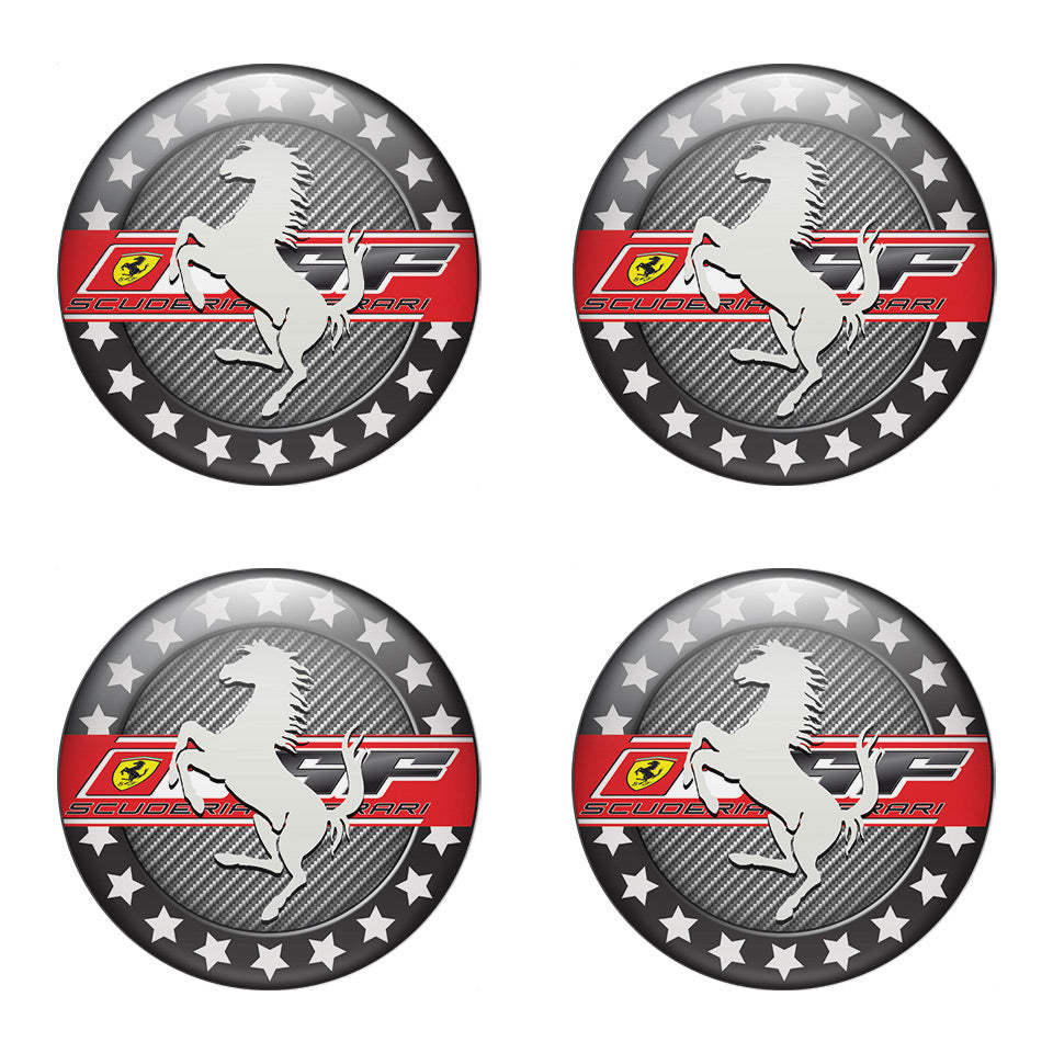 FERRARI Silicone Stickers for Wheel Center Caps70
