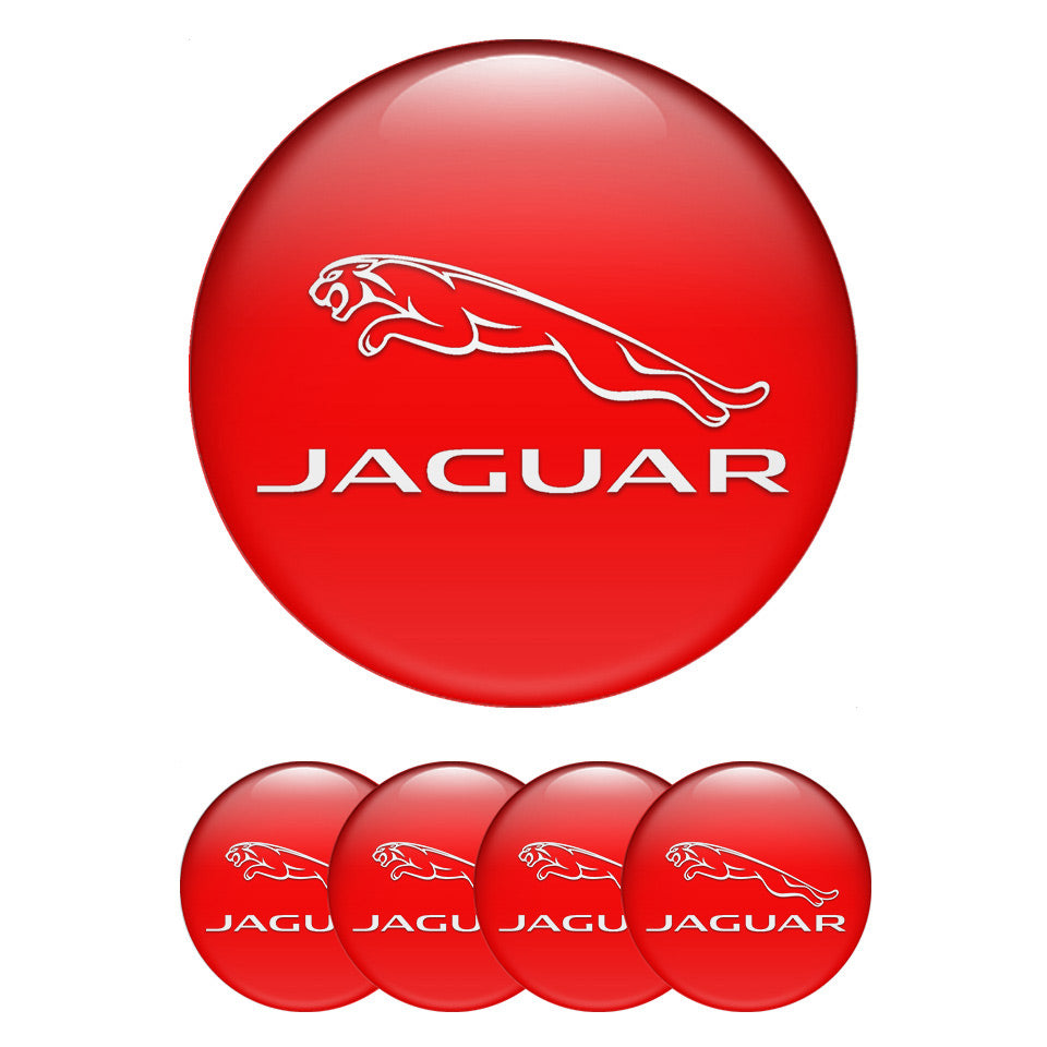 JAGUAR Silicone Stickers for Wheel Center Caps10